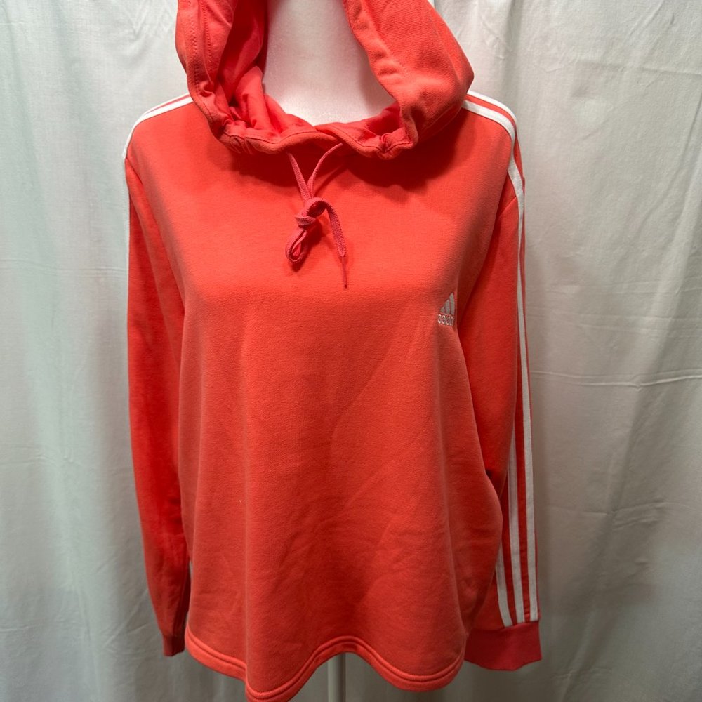 Women's semi-Crop-Top Orange thin Hoodie